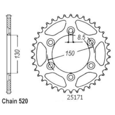 Rozeta pro Yamaha 25171CZ51